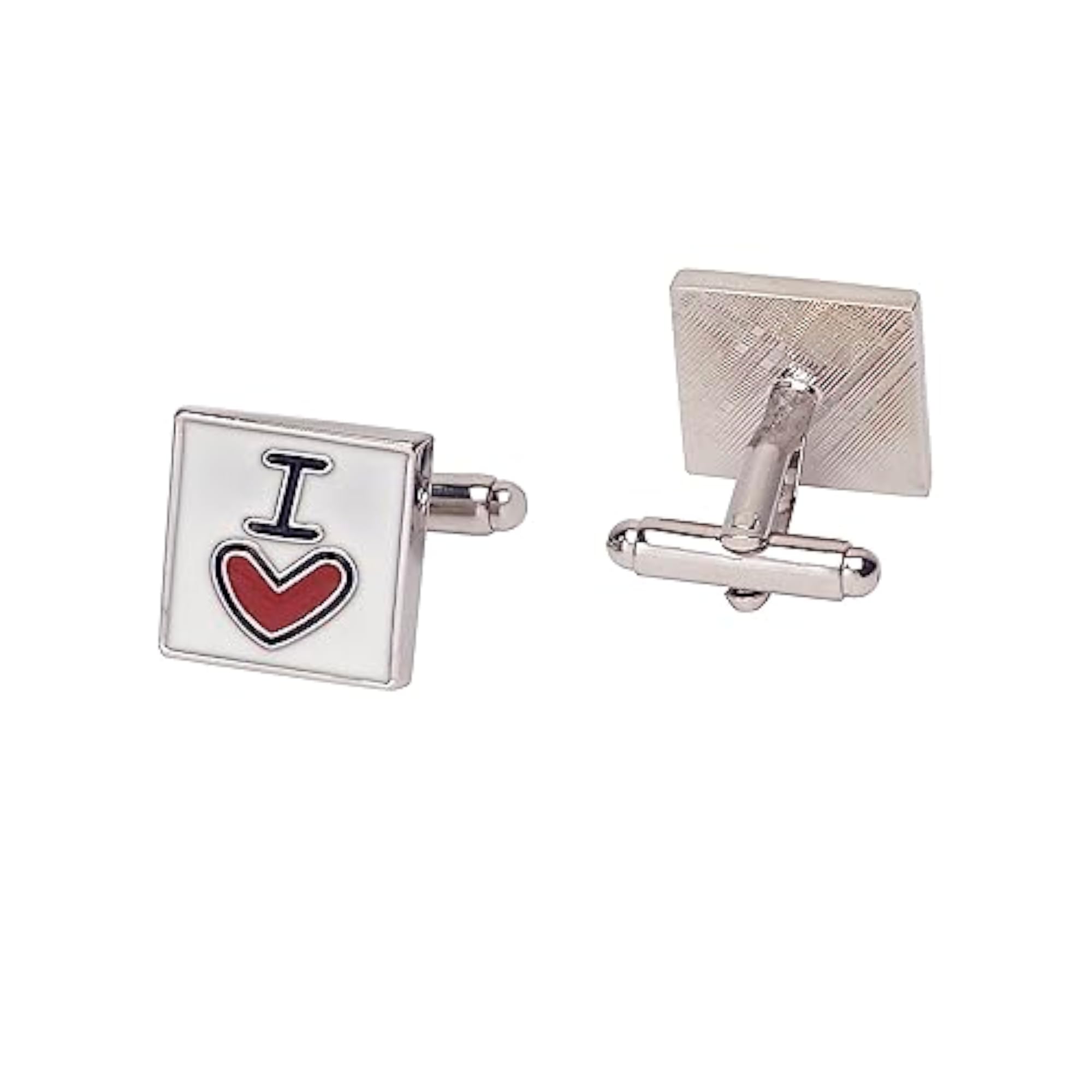 I Love My Wife Cufflinks for Men with Romantic Engraving